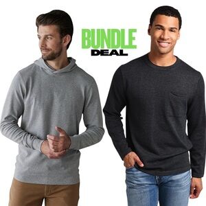 The Normal Brand Men’s Bundle Size Medium – Puremeso Hoodie & Crew Neck Sweater